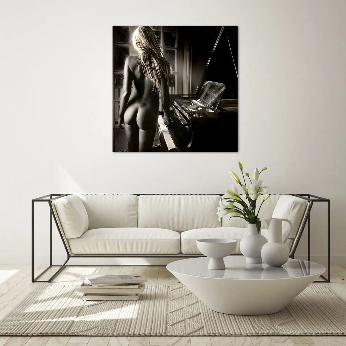 Schilderen op glas - Perfecte harmonie van de avond - 70x70 cm