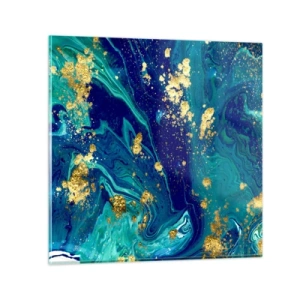 Schilderen op glas - De bloemblaadjes van de zon - 60x60 cm