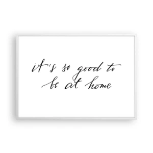 Poster in een witte lijst - De hele waarheid - 100x70 cm