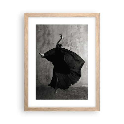 Een poster in een licht eiken lijst - Gepassioneerde riem - 30x40 cm