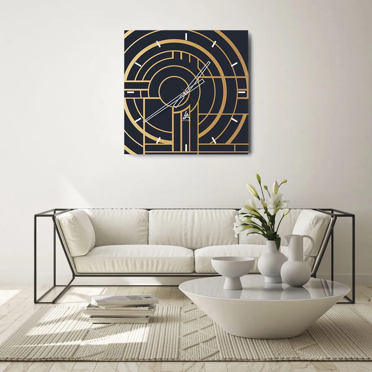 Wandklok - Klok - Draaien van dingen - 40x40 cm