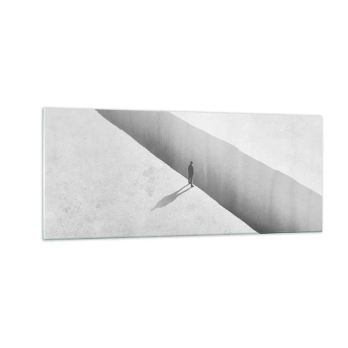 Schilderen op glas - Een duidelijk doel - 100x40 cm