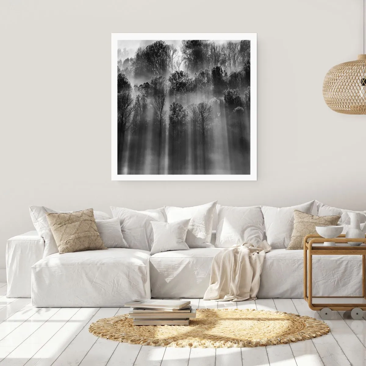 Poster - In stromen van licht - 30x30 cm