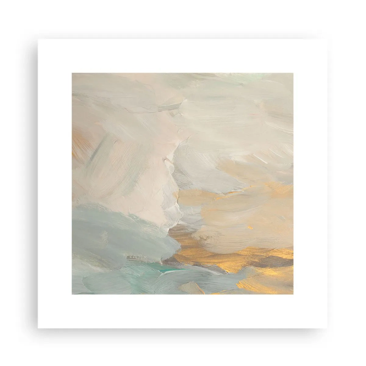 Poster - Abstractie – het land van zachtheid - 30x30 cm