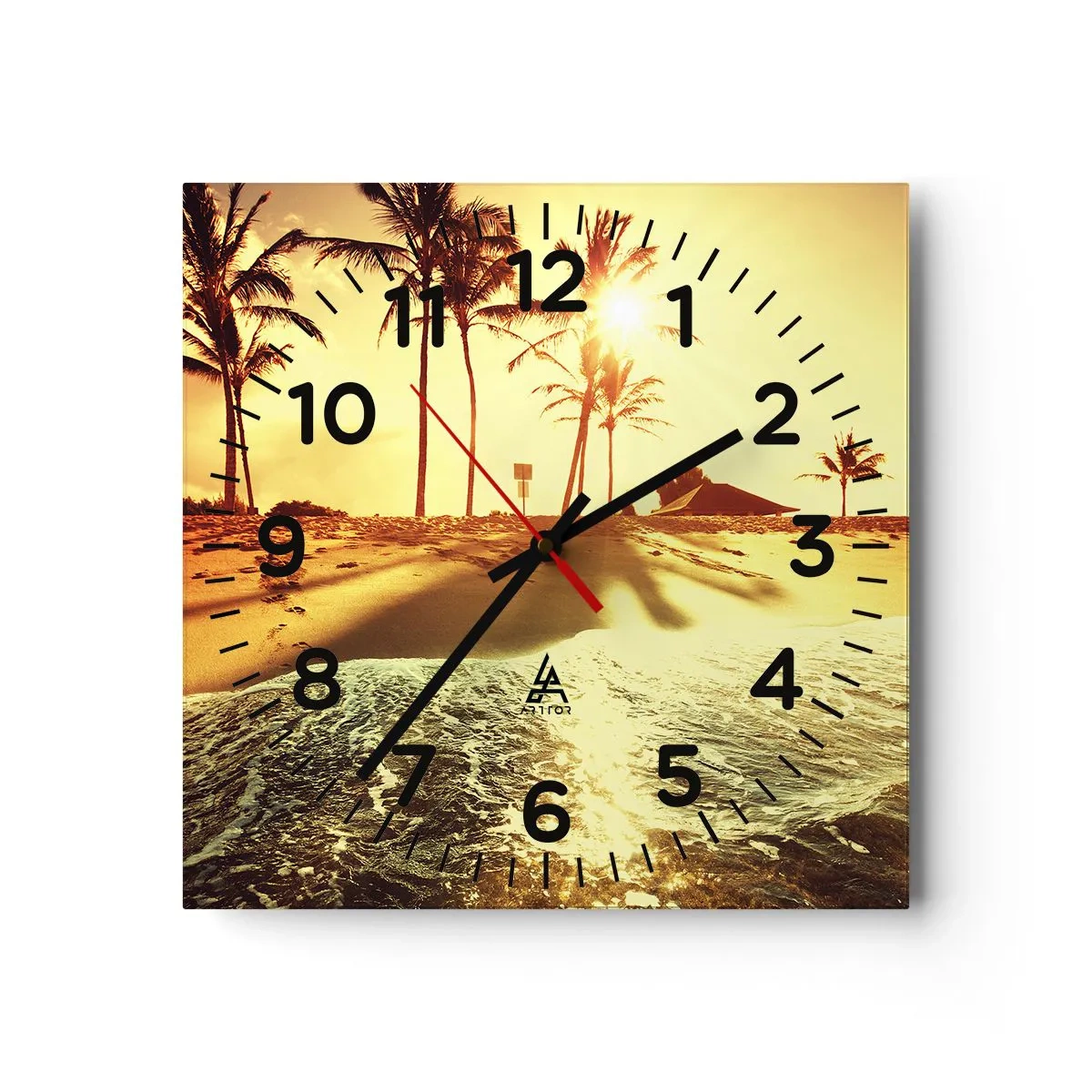 Wandklok - Klok - Californië middag - 40x40 cm