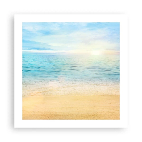 Poster - Groot blauw - 50x50 cm