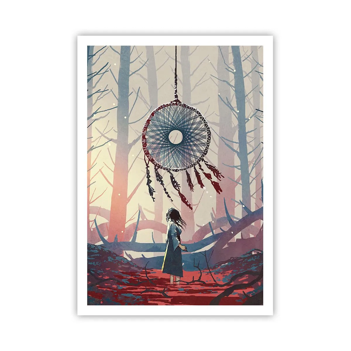 Poster - Een geheim ritueel van geluk - 70x100 cm