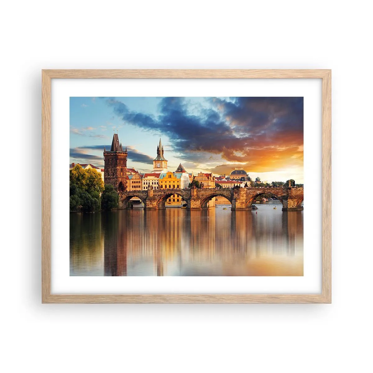 Een poster in een licht eiken lijst - Eeuwenlang mooi - 50x40 cm