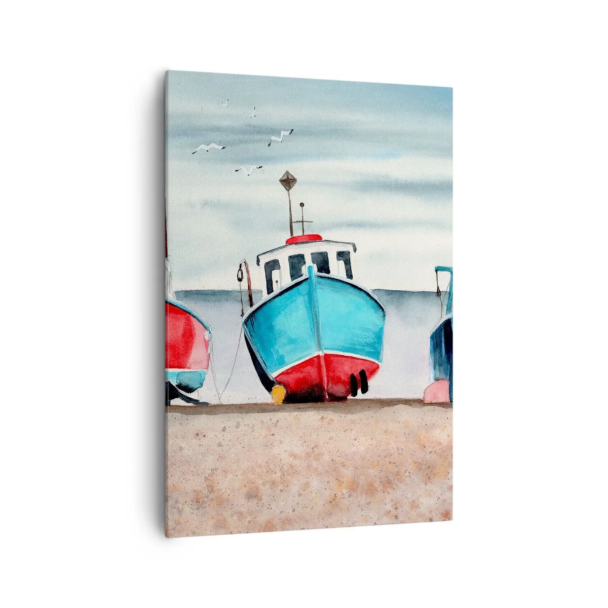 Schilderen op canvas - Klaar om te vissen - 70x100 cm