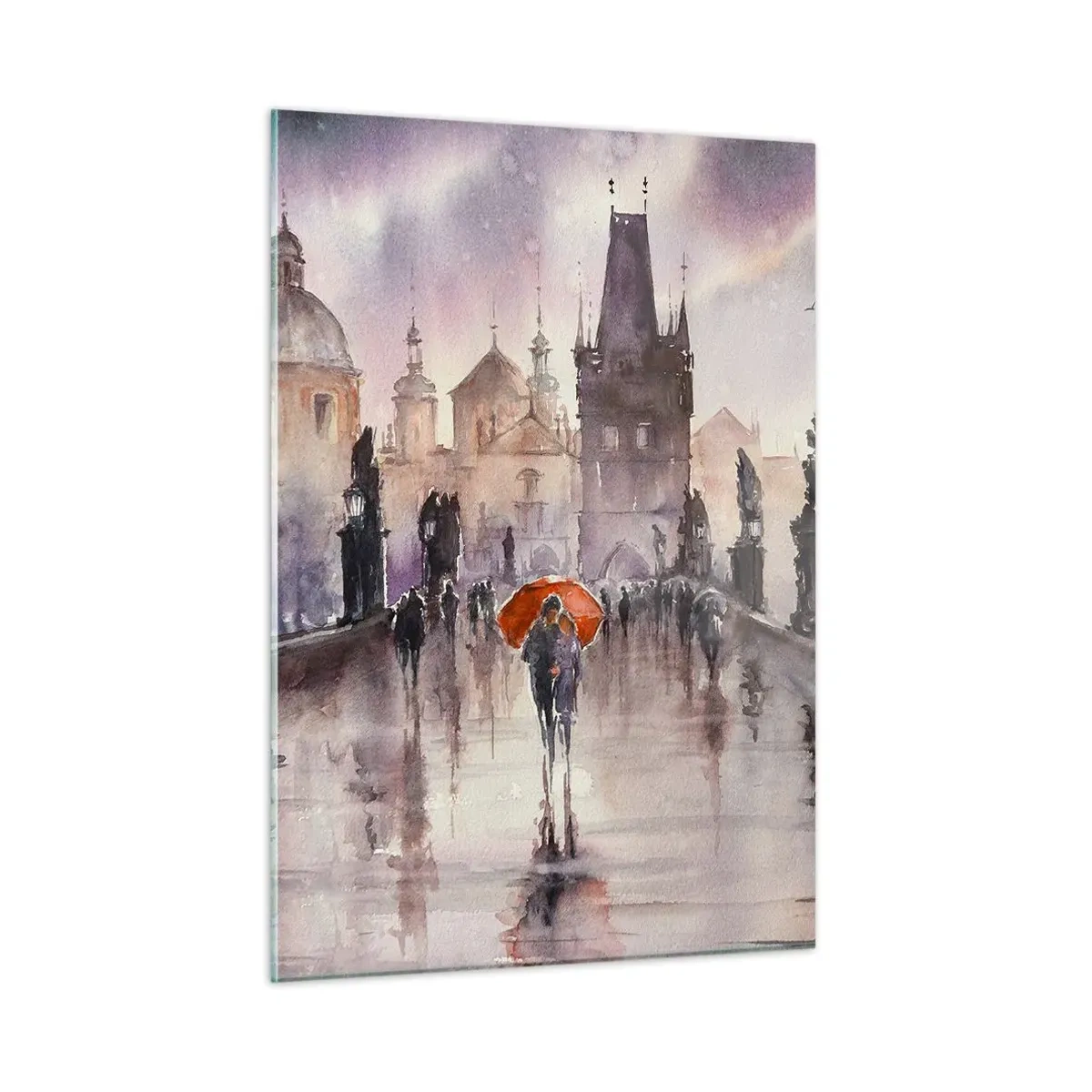 Schilderen op glas - Mensen veranderen niet - 50x70 cm
