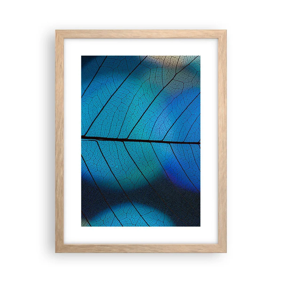 Een poster in een licht eiken lijst - Ingewikkelde constructie - 30x40 cm