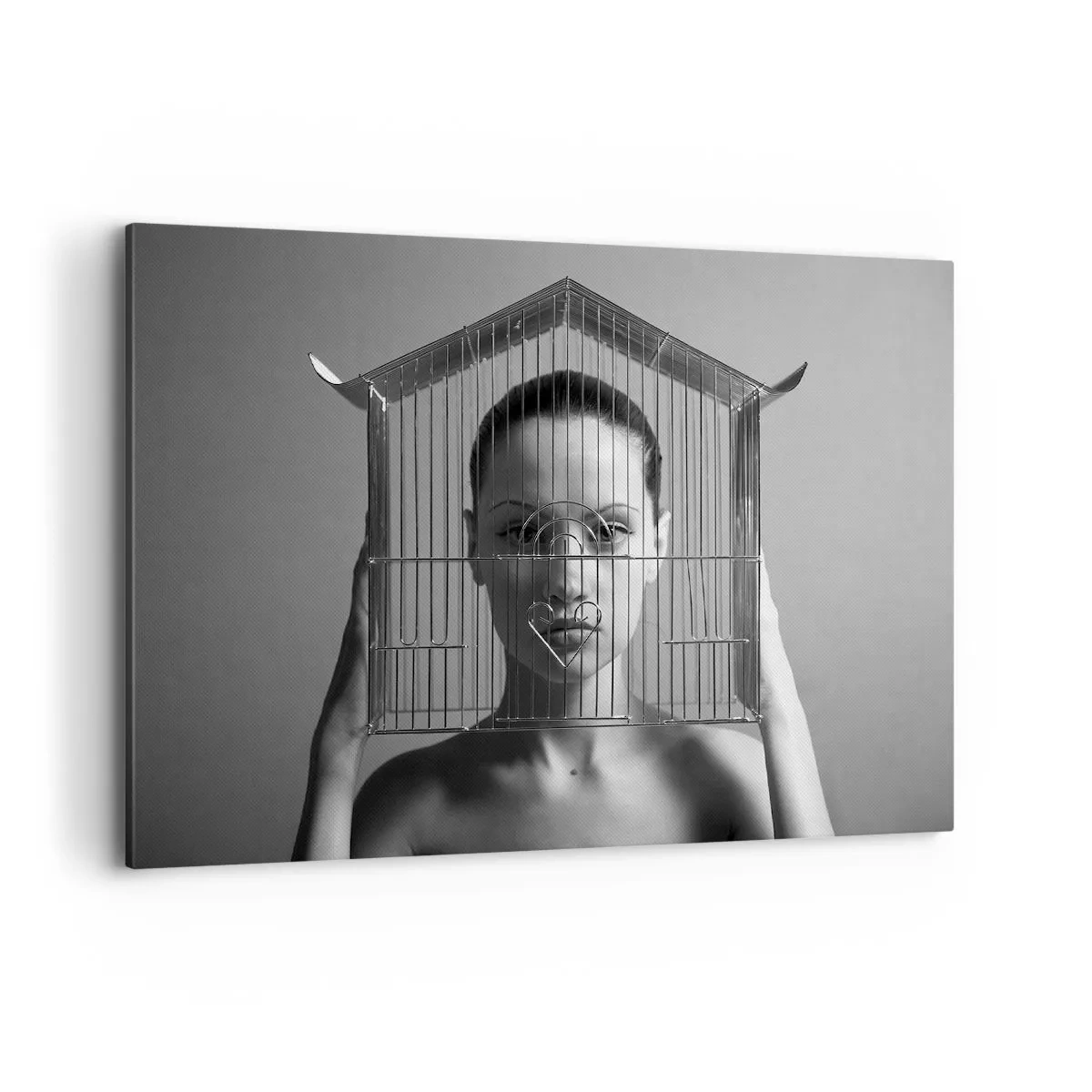 Schilderen op canvas - Een ietwat surrealistisch portret - 100x70 cm