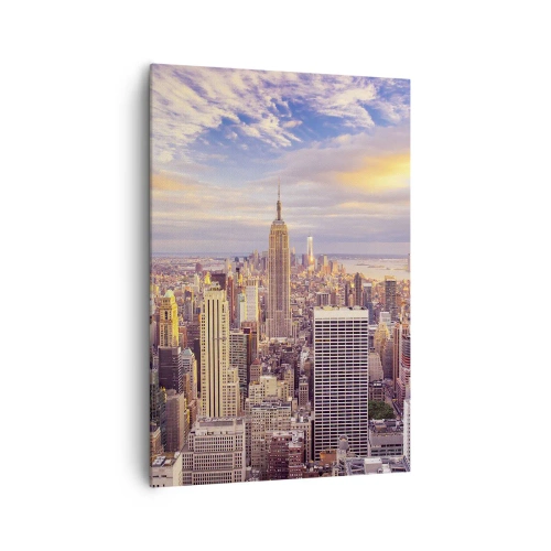 Schilderen op canvas - Reik alleen naar de wolken - 70x100 cm