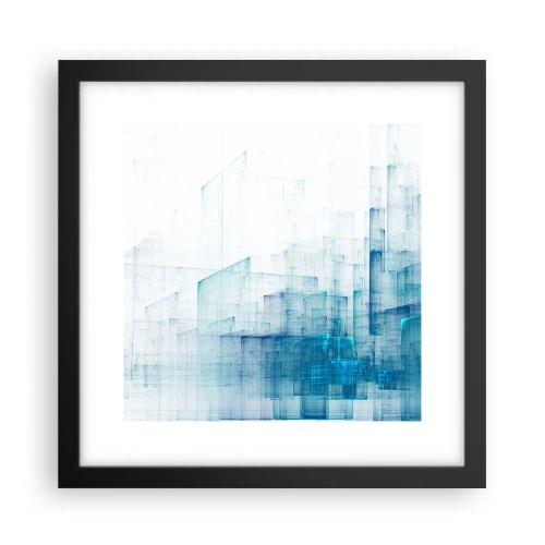 Poster in een zwarte lijst - Hoe ruimte geworden is - 30x30 cm