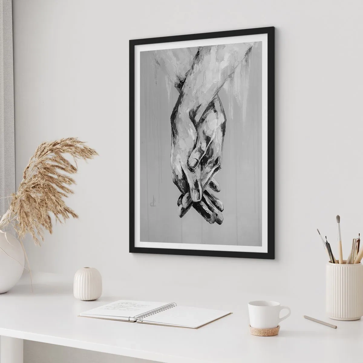 Poster in een zwarte lijst - Begin… - 40x50 cm