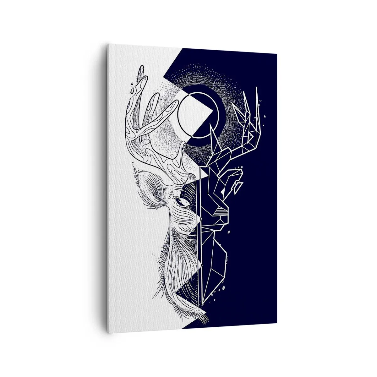 Schilderen op canvas - De strijd en de eenheid van tegenstellingen - 80x120 cm