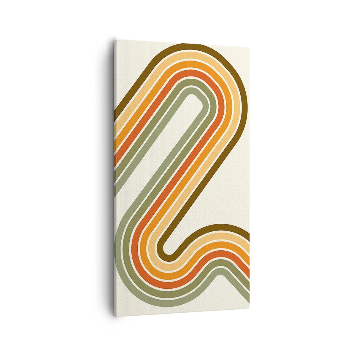 Schilderen op canvas - Zigzag naar het doel - 55x100 cm