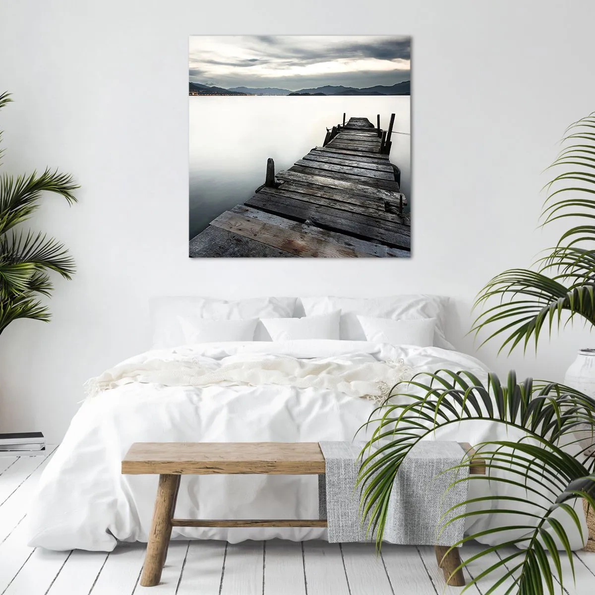 Schilderen op canvas - Dompel je onder in vrede - 60x60 cm