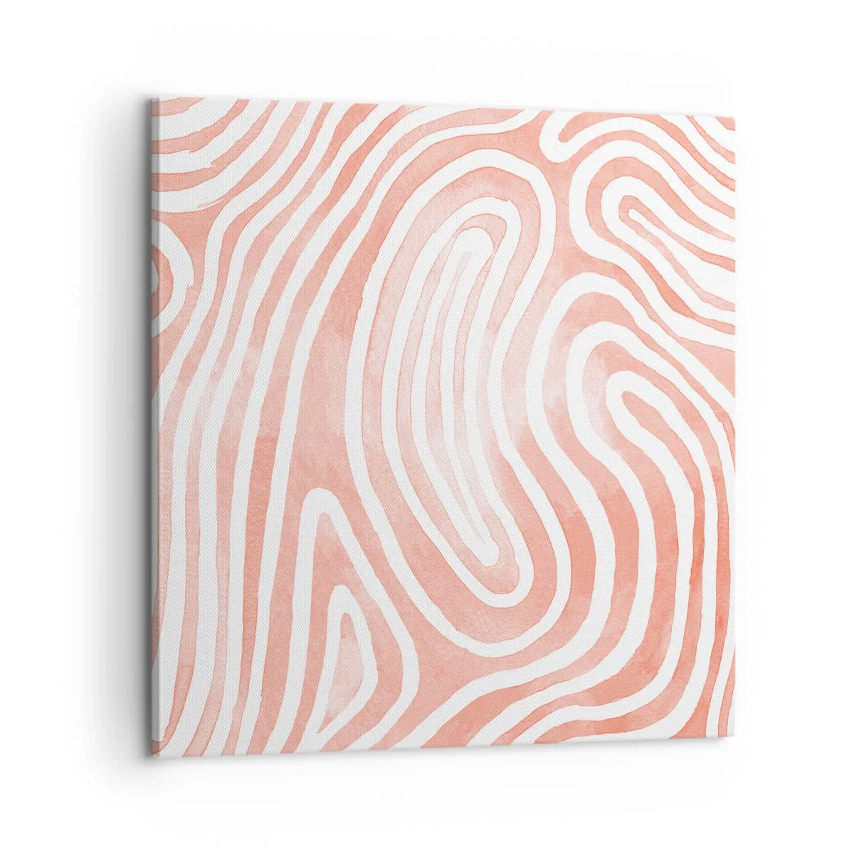 Schilderen op canvas - In het koraallabyrint - 60x60 cm