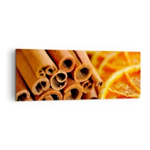 Schilderen op canvas - Kun je hun geur ruiken? - 140x50 cm