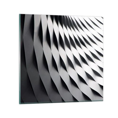 Schilderen op glas - Aan de oppervlakte van de golven - 30x30 cm