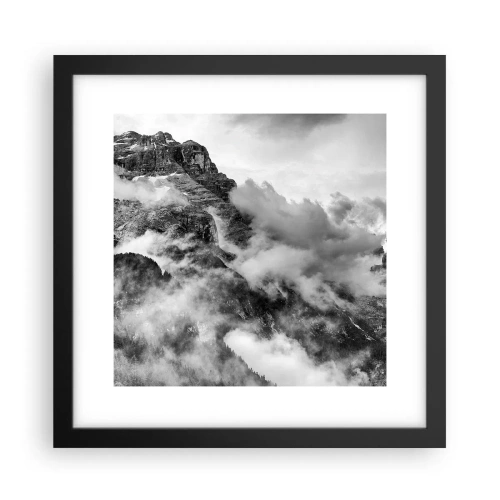 Poster in een zwarte lijst - Mooi en wreed - 30x30 cm