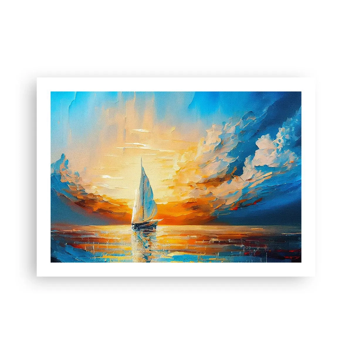 Poster - Zeilen in goud - 70x50 cm