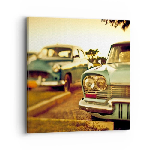 Schilderen op canvas - Maar afwachten - 40x40 cm