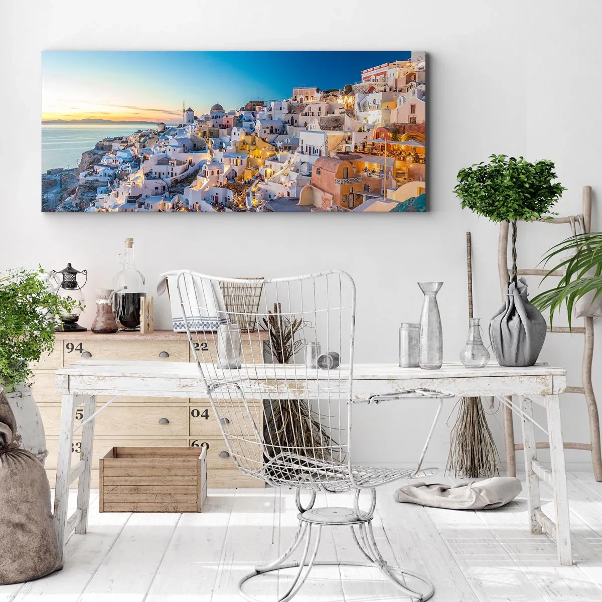 Schilderen op canvas - De essentie van Grieksheid - 100x40 cm