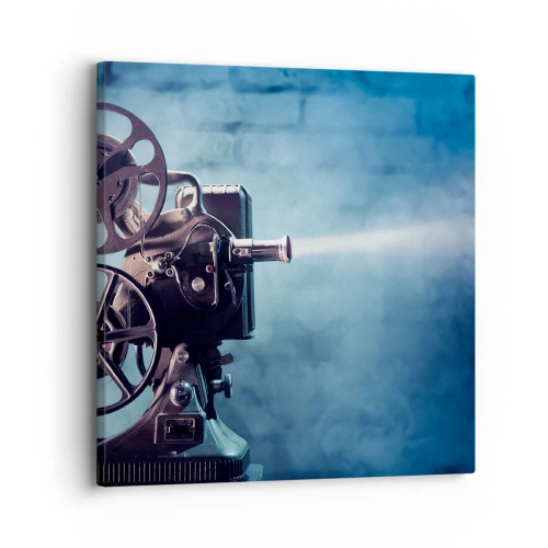 Schilderen op canvas - In de oude bioscoop - 30x30 cm