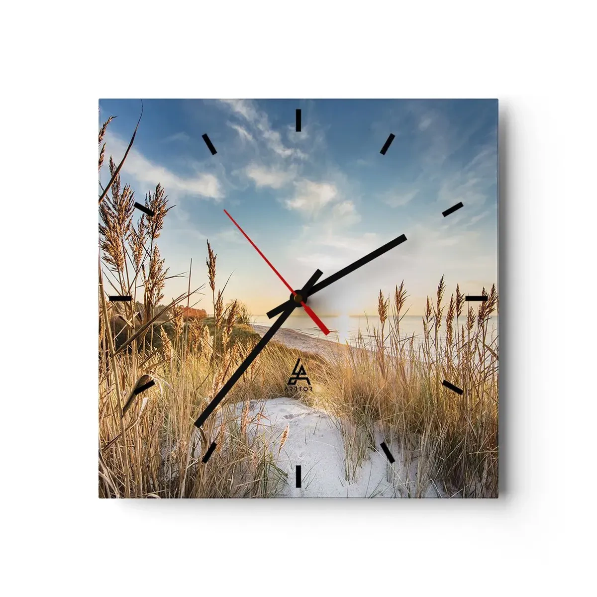 Wandklok - Klok - Noord strand - 40x40 cm