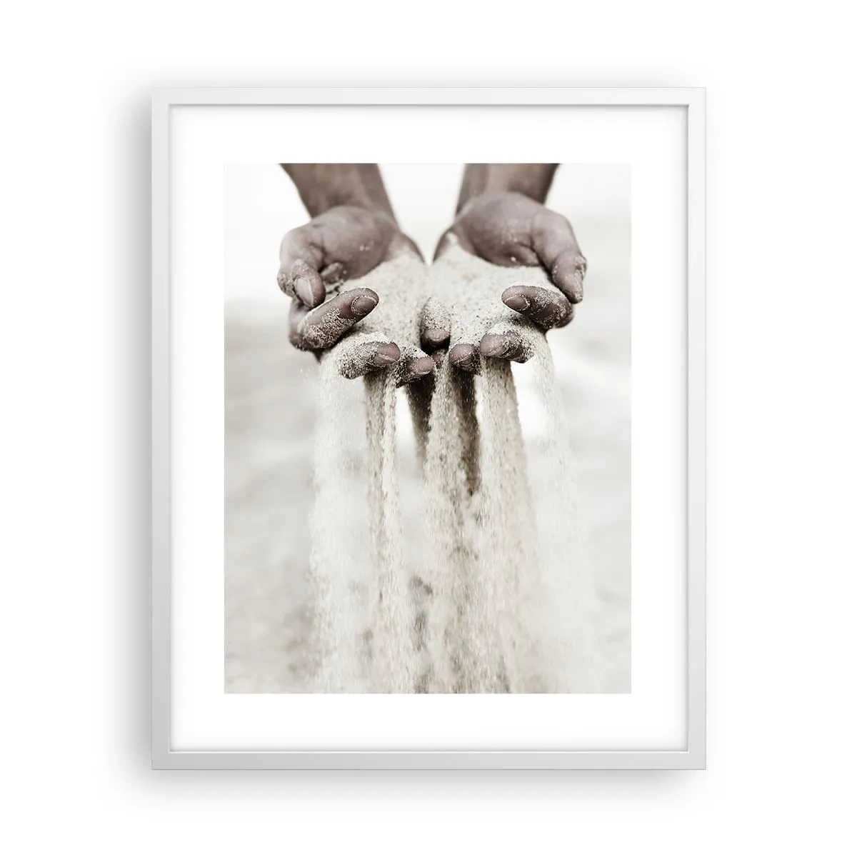 Poster in een witte lijst - Met deze handen… - 40x50 cm