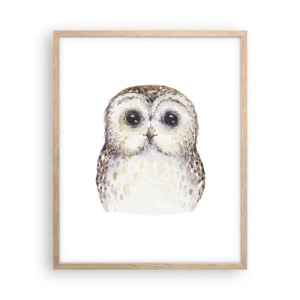 Een poster in een licht eiken lijst - Kijk in mijn ogen - 40x50 cm