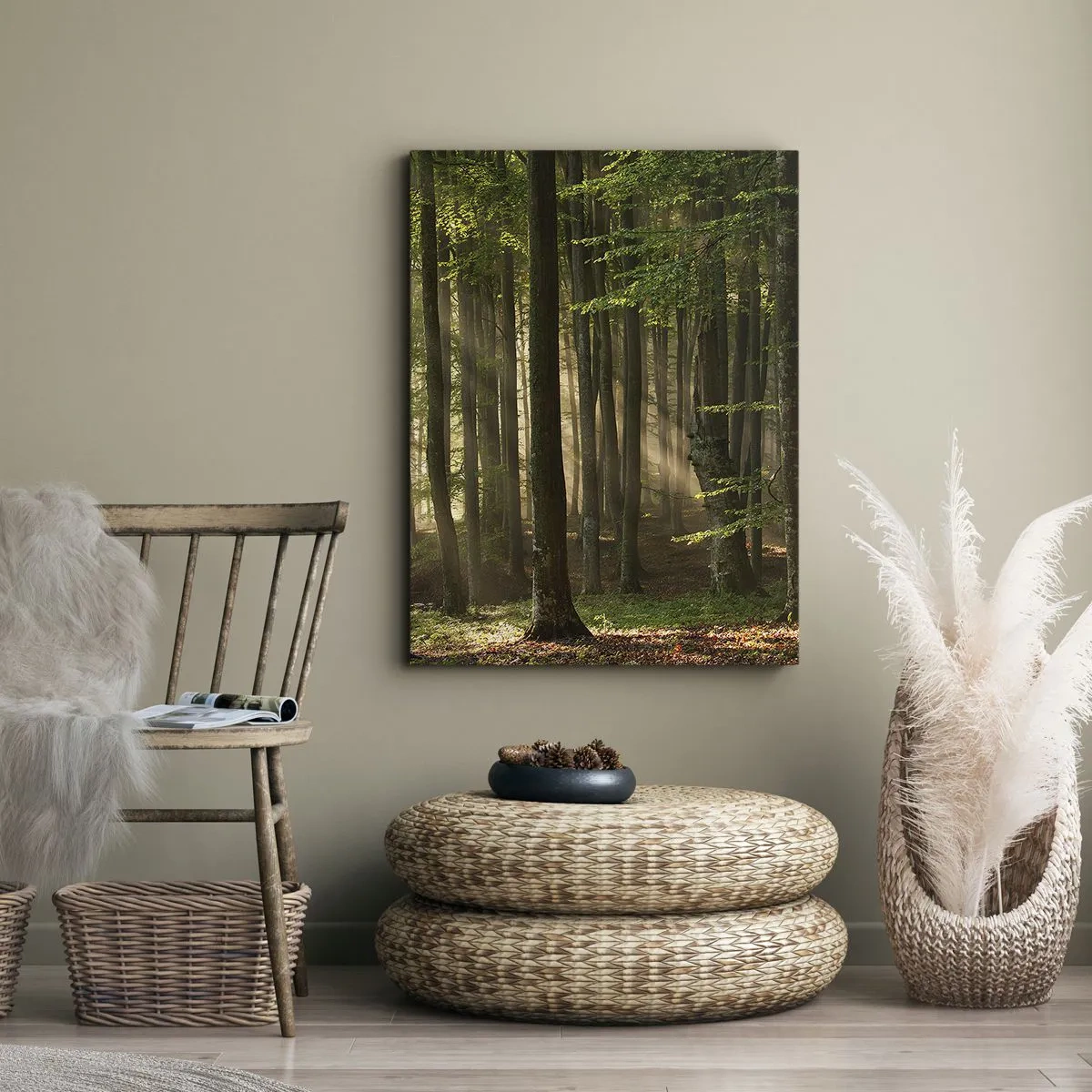 Schilderen op canvas - Stralend op een lentemorgen - 55x100 cm