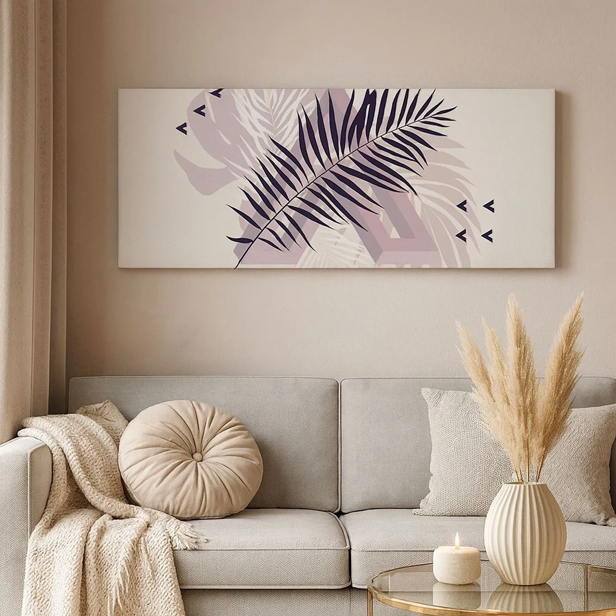 Schilderen op canvas - De schaduw van de schaduw - 100x40 cm