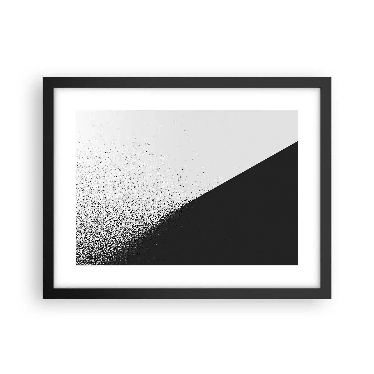 Poster in een zwarte lijst - Steeds sneller, meer en meer - 40x30 cm