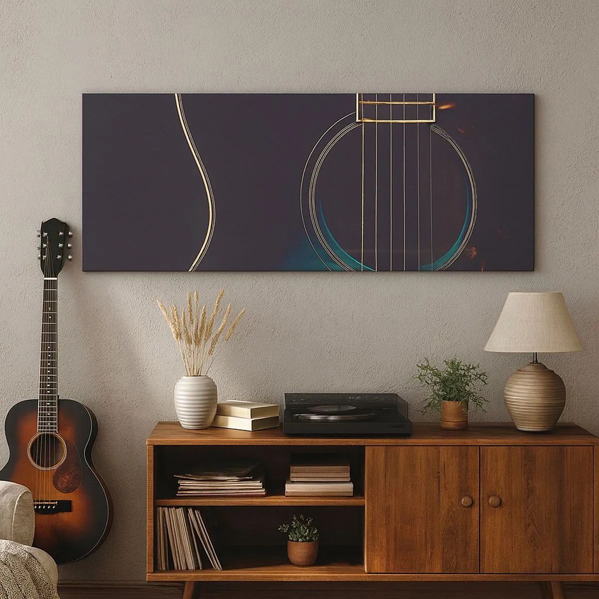 Schilderen op canvas - Nog even voordat het klinkt - 100x40 cm