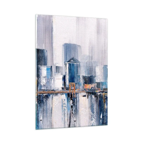Schilderen op glas - New Yorkse impressie - 50x70 cm