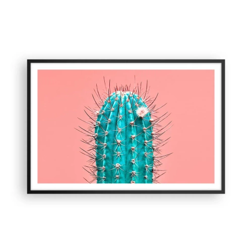 Poster in een zwarte lijst - Kijk gewoon - 91x61 cm