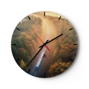 Wandklok - Klok - Herfst reis - 40x40 cm
