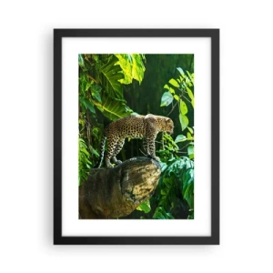 Poster in een zwarte lijst - Op jacht? - 30x40 cm