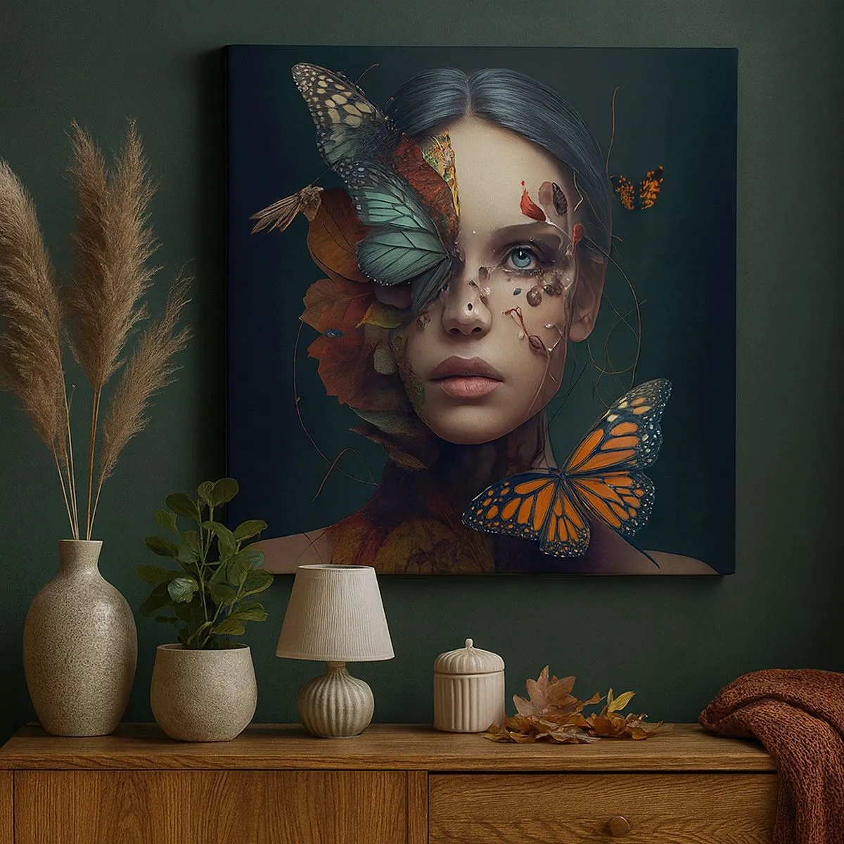 Schilderen op canvas - Een prachtige metamorfose - 30x30 cm