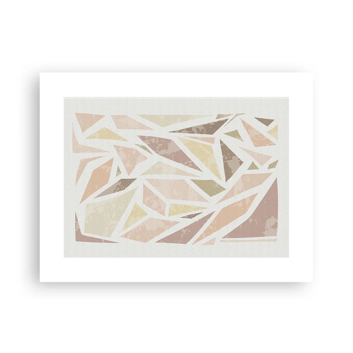 Poster - Gebrandschilderd glas compositie - 40x30 cm
