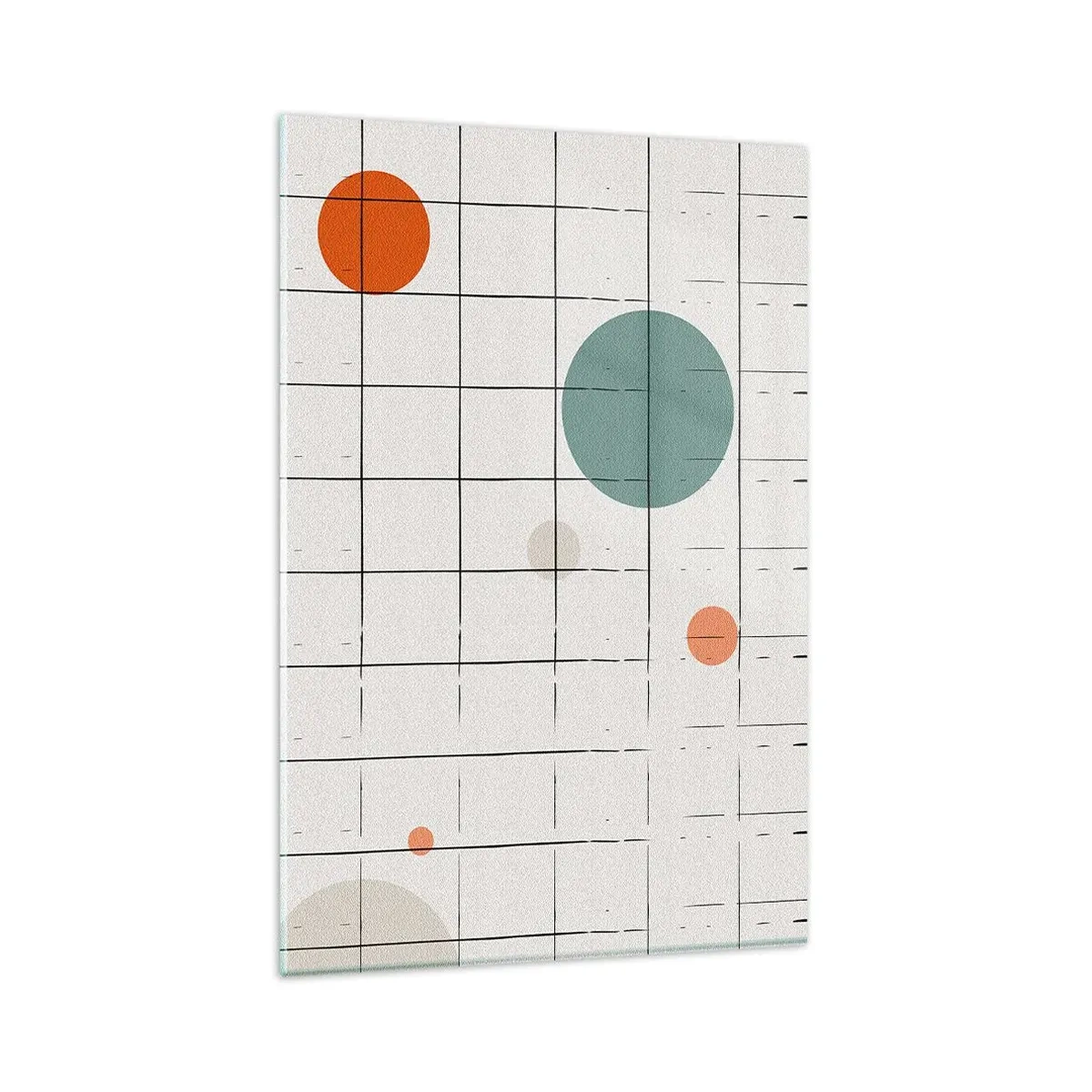 Schilderen op glas - Gevangen. Wij of zij? - 80x120 cm