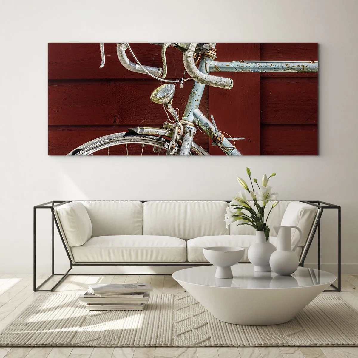 Schilderen op glas - Gecreëerd om te winnen - 100x40 cm