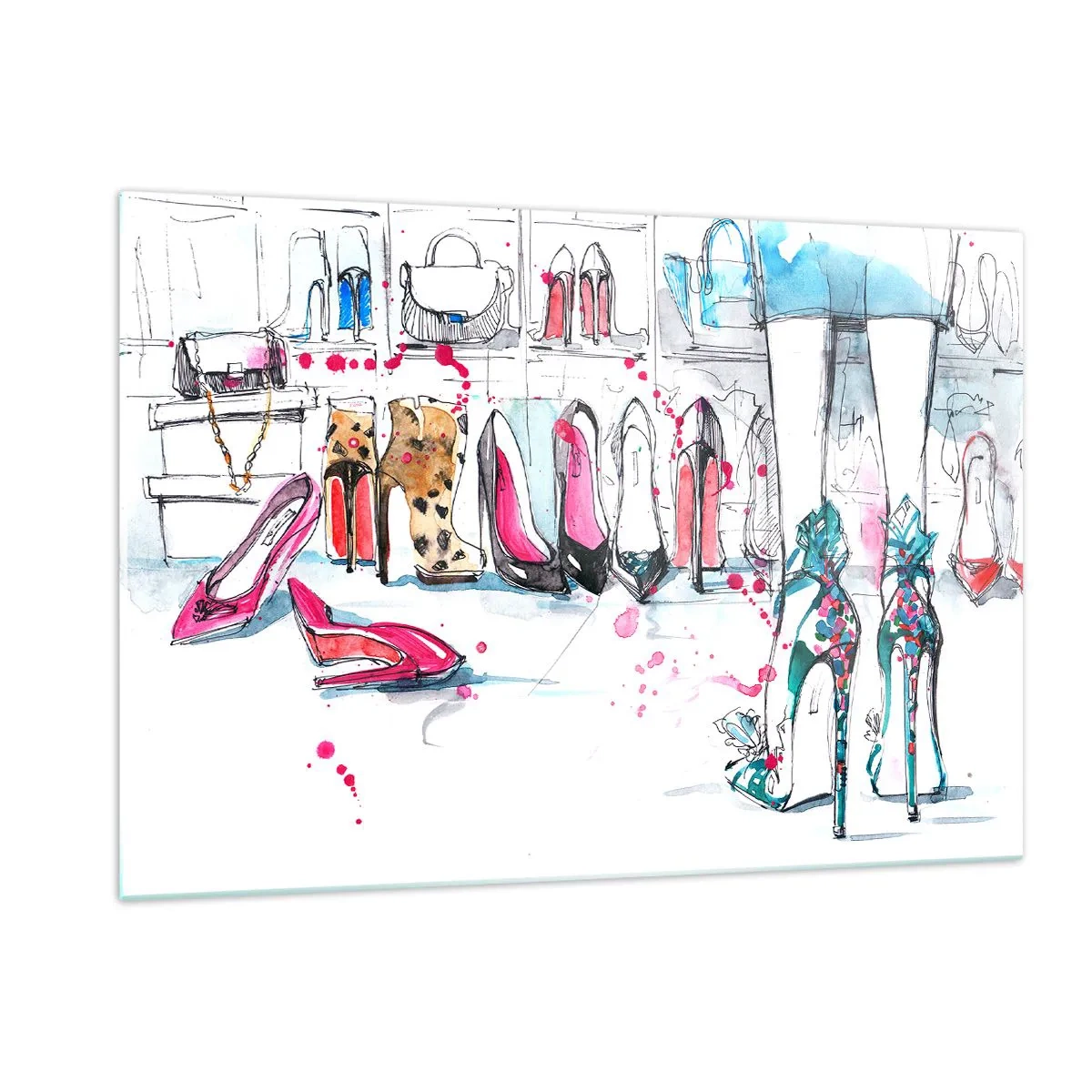 Schilderen op glas - Sesam, doe open - 120x80 cm