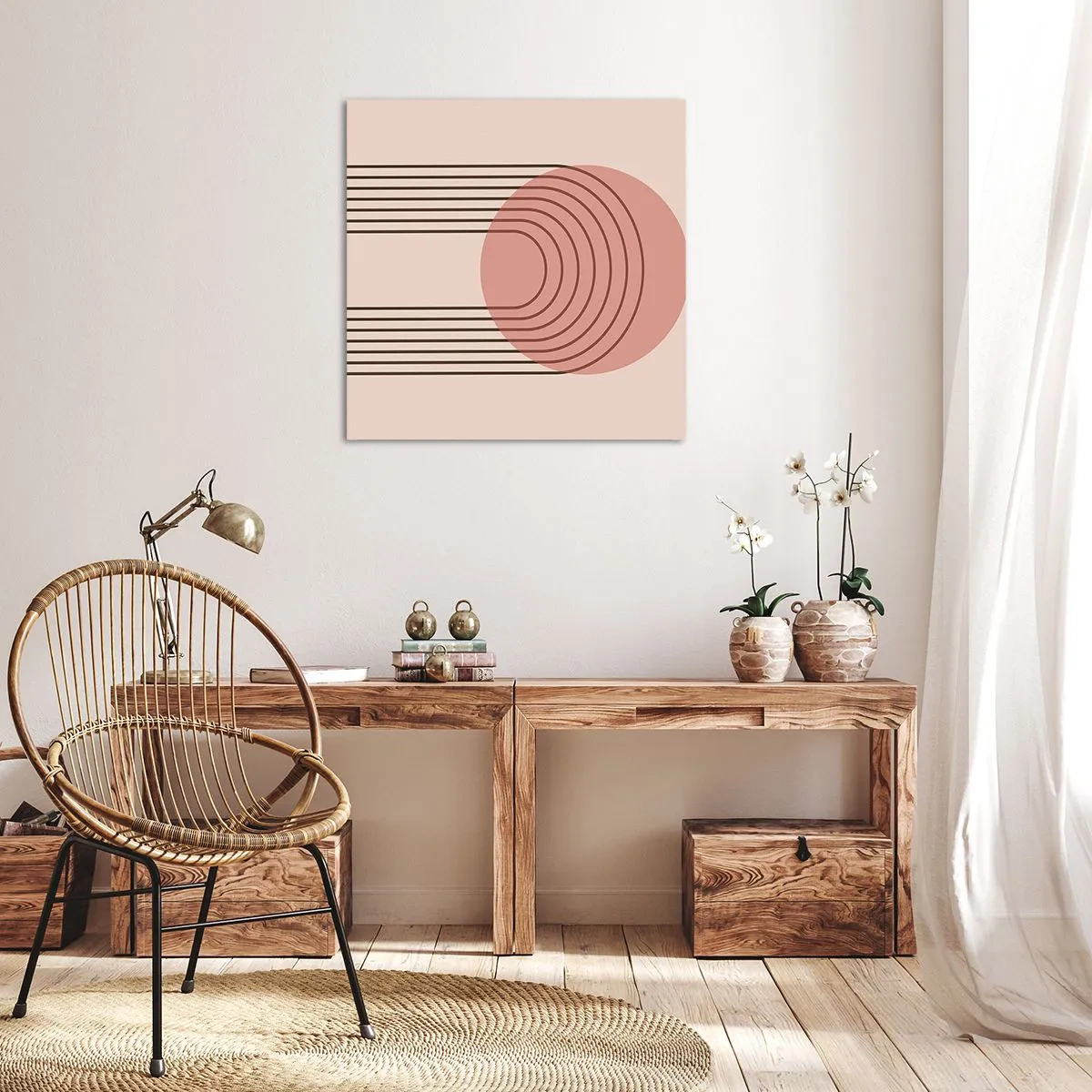 Schilderen op canvas - Onweerstaanbare aantrekkingskracht - 60x60 cm