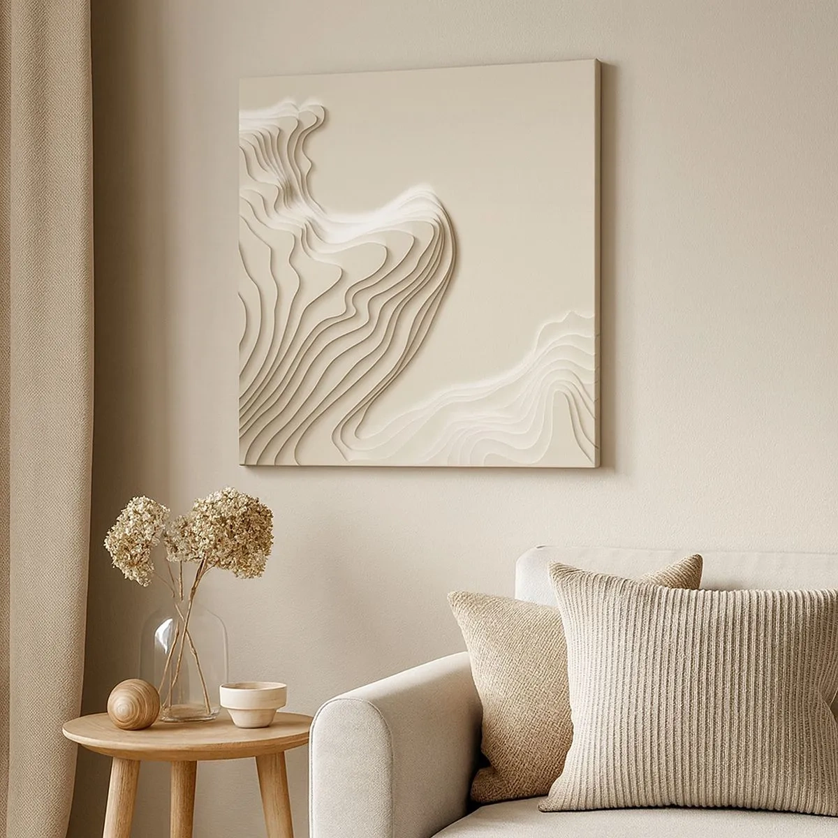 Schilderen op canvas - Kunst topografie - 30x30 cm