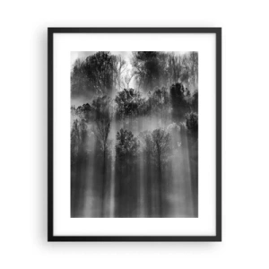Poster in een zwarte lijst - In stromen van licht - 40x50 cm