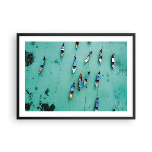 Poster in een zwarte lijst - In blijde verwachting - 70x50 cm